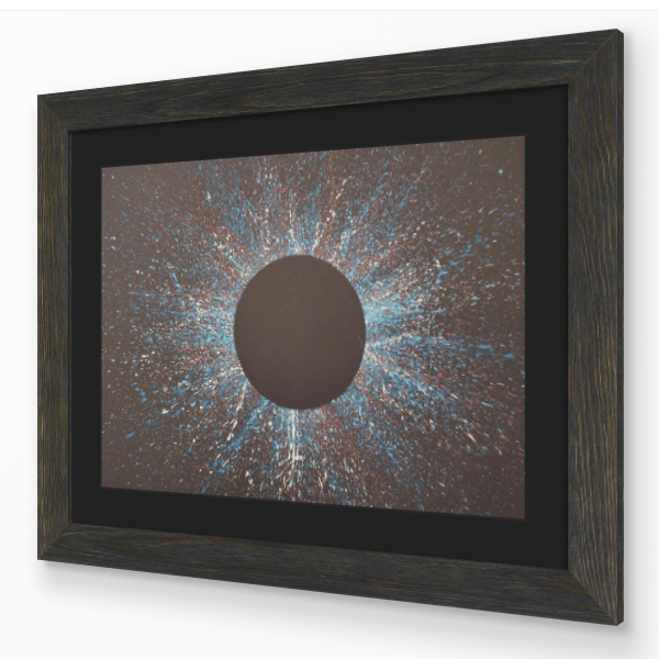 STAR COLOUR 2 - modern abstract art action painting