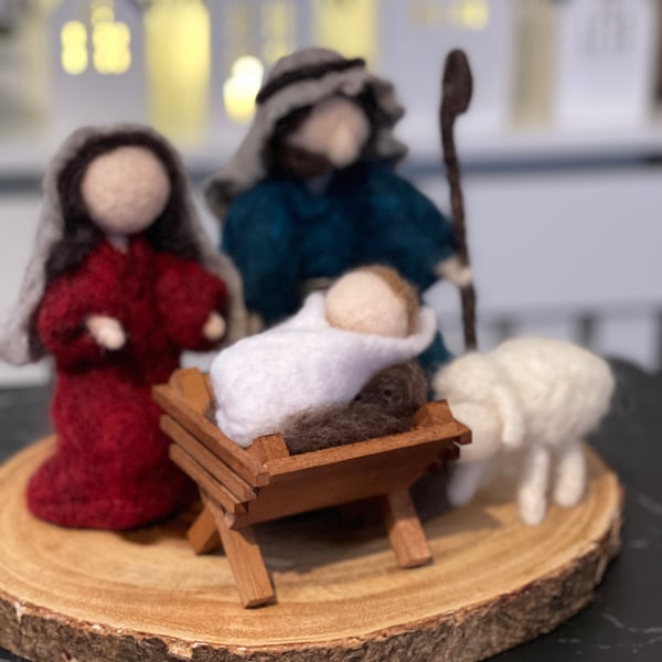 Wool Felt Nativity Scene – Handcrafted with Care