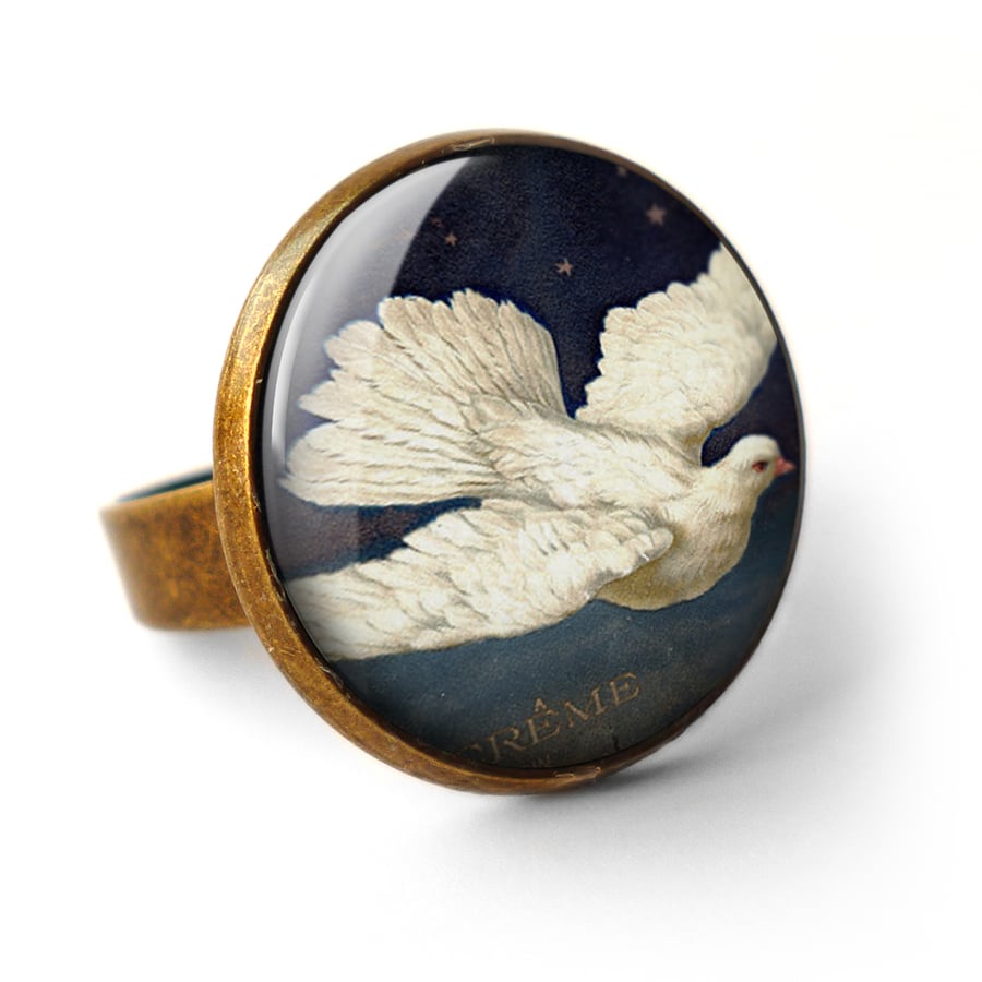 Vintage Dove Ring (ER09)