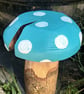 Bee on Blue Toadstool - Image 2