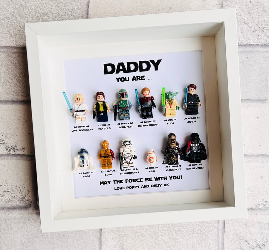 Star Wars Personalised Minifigures Frame (12 figs)