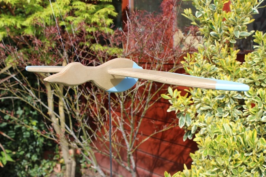 Wooden Flying Bird Mobile