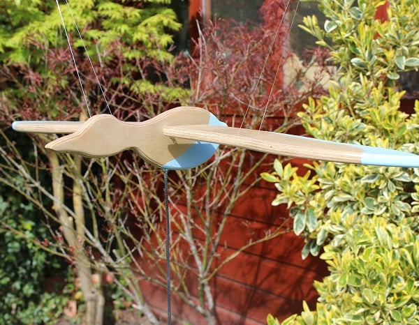 Wooden Flying Bird Mobile