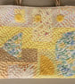  Handbag, small tote, shades of yellow, hand embroidered  - Image 4
