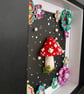 Fly Agaric Mushroom and Flowers - Original Low Relief Artwork - Image 2