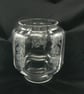 Engraved hurricane lamp (floral garland)  - Image 2