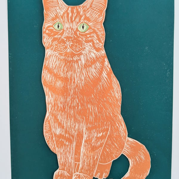 Loki - Linoprint collage
