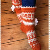 Hand knitted short Fairisle socks. 