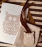 Teacher Appreciation Card & Wooden Owl Gift Set (QM2041)