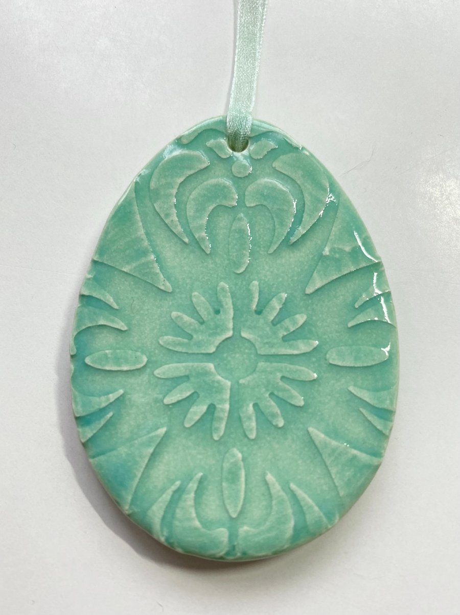 Pottery Easter egg decoration. Perfectly Imperfect