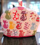Tea Cosy in Pretty Cats Fabric Lined and Padded with Wadding   - Image 1