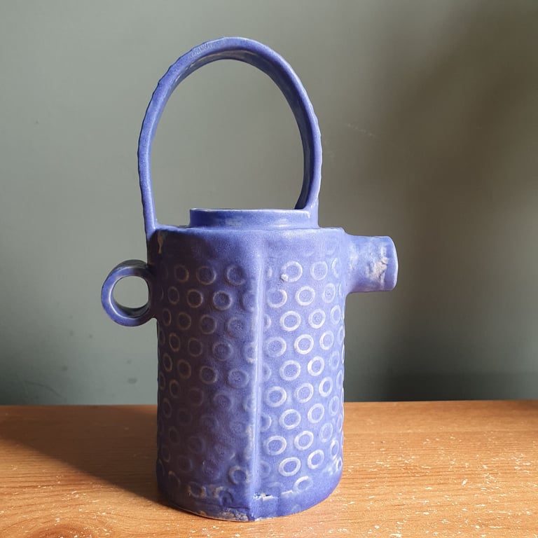 Summer Seconds - Slab built  unique home decor cobalt blue