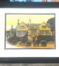 Peak District Linocut The Peacock Rowsley Derbyshire  - Image 2