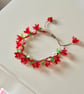 Beaded flower bracelet