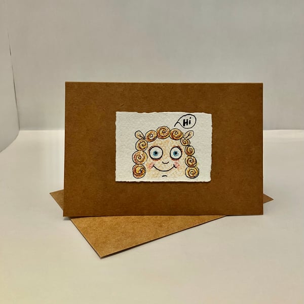 Curls Greeting Card