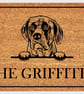 English Mastiff Door Mat - Personalised English Mastiff Welcome Mat - 3 Sizes