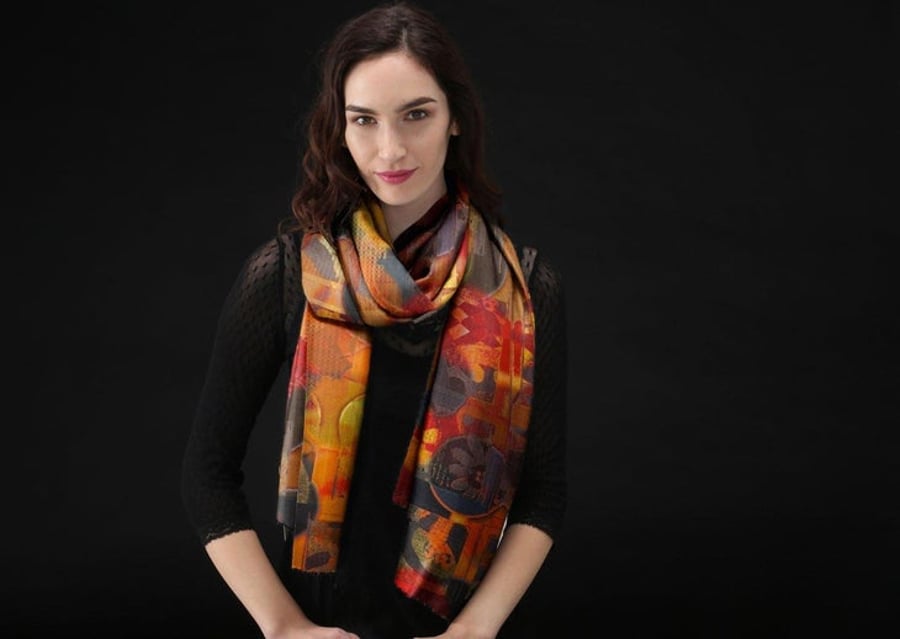 Beautifully Soft Modal Scarf - Autumn