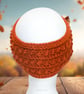 Crochet headband, ear warmer. Rust, copper twist ear warmer. Copper headband. - Image 3