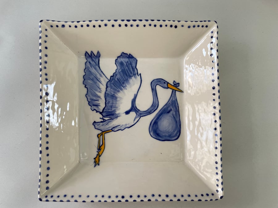 Stork Trinket Dish