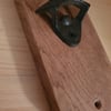 Wood Mounted Bottle Opener - Reclaimed Oak   -  free UK postage 