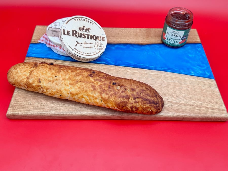 Wood and resin Charcuterie board