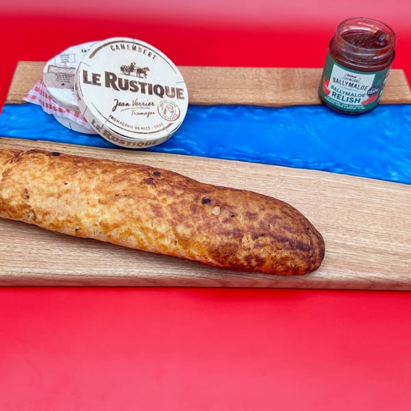 Wood and resin Charcuterie board