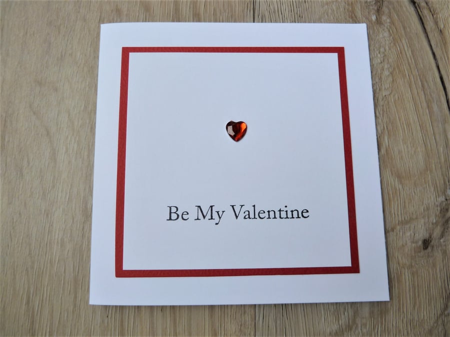 be my valentine card