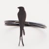 Swallow Ring Oxidised Silver