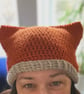 Cat Ear Crochet Beanie - Wear the Fox Hat - Sample Perfectly Imperfect - Image 2