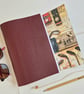 Golf Journal or Golf Record, A5, Hand Bound in Deep Burgundy summer seconds - Image 2