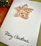 Rustic wicker star Christmas card 3D boho natural ornament woodland craft art - Image 9
