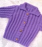 Girl's Lacy Rib Cardigan with a Collar, Toddlers Cardigan, Children's Gift  - Image 10