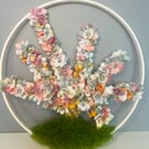 Handmade Floral Tree Wall Art Woodland Design