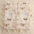 Baby Animals Taggy Blanket Comforter Elephant Bear Zebra Koala