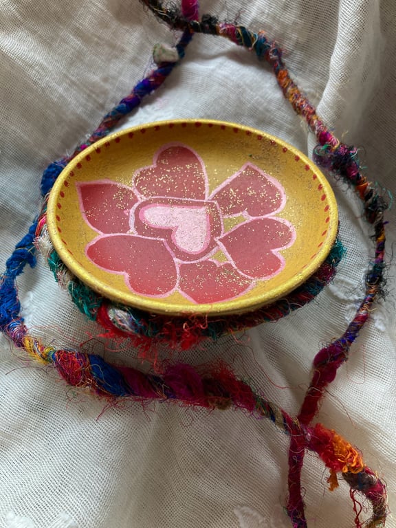 Quirky upcycled wooden dish