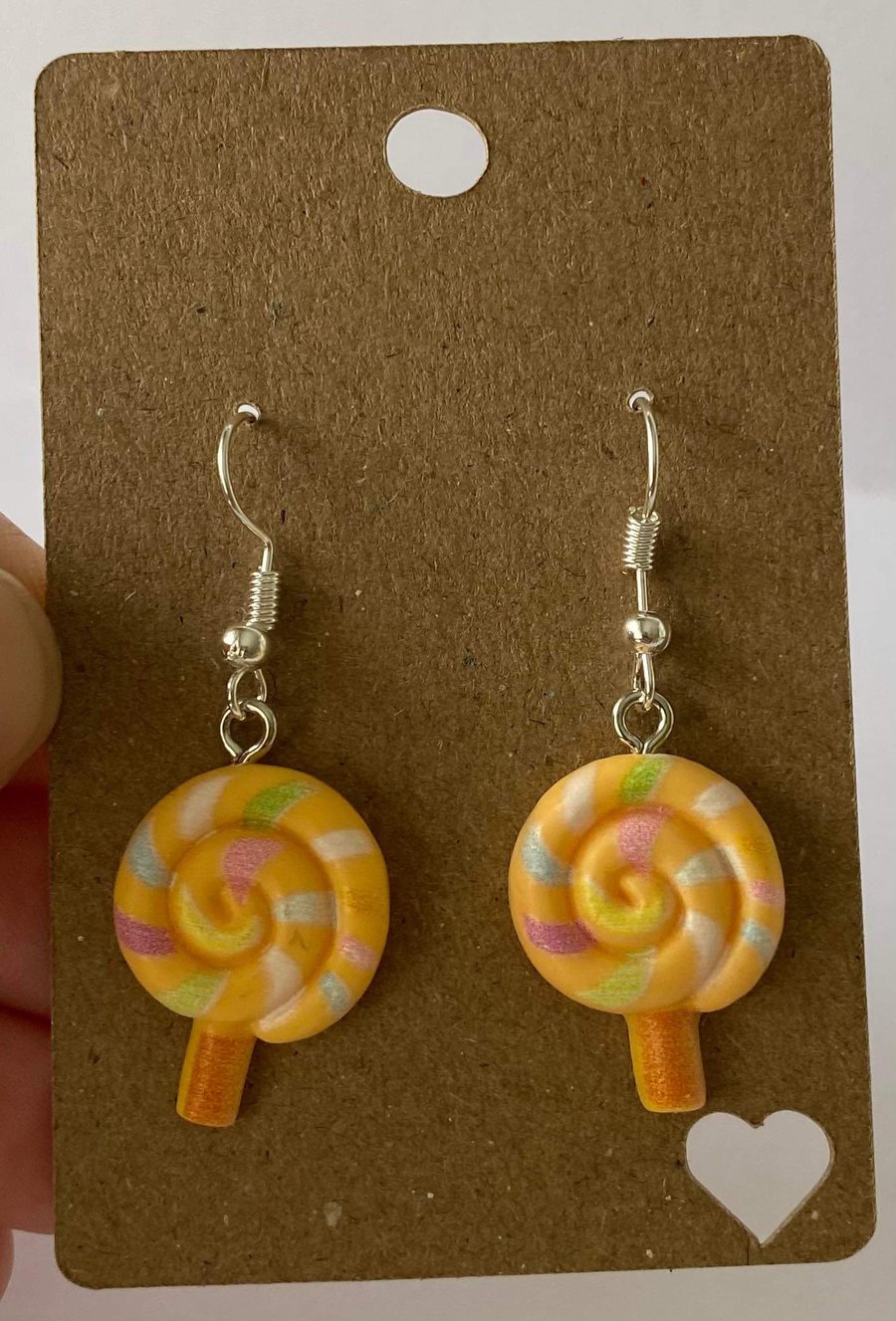 Lollipop dangle earrings