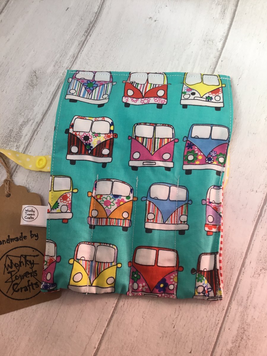 Travel cutlery roll with cutlery - Camper Van design