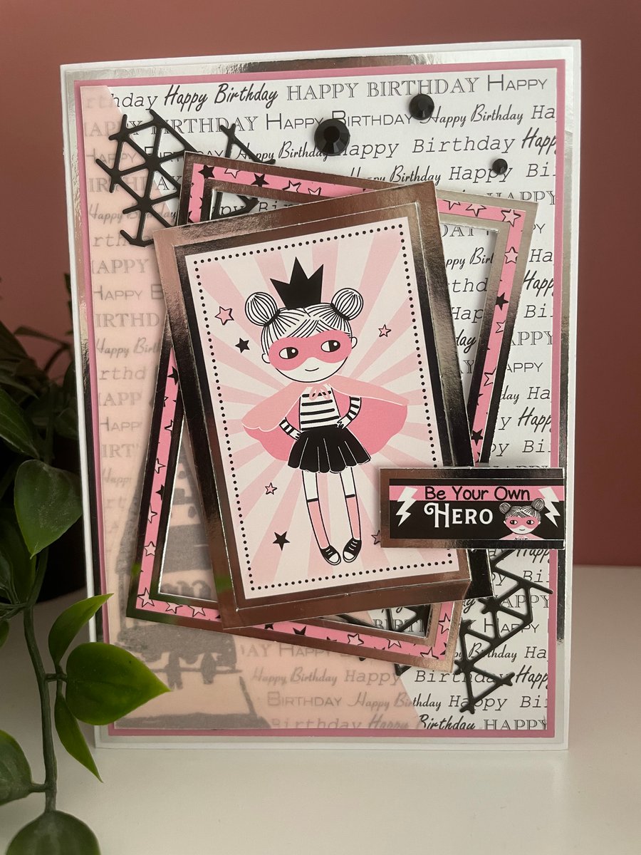 Superhero Birthday - Greeting Card 