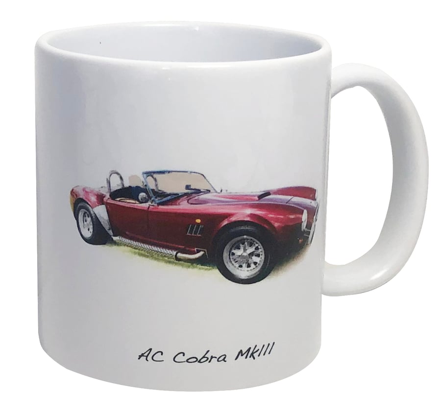 AC Cobra Mk111 - 11oz Ceramic Mug - Plain or Stripy Design