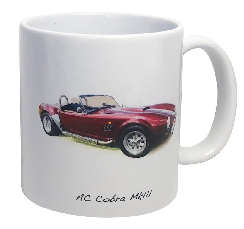 AC Cobra Mk111 - 11oz Ceramic Mug - Plain or Stripy Design