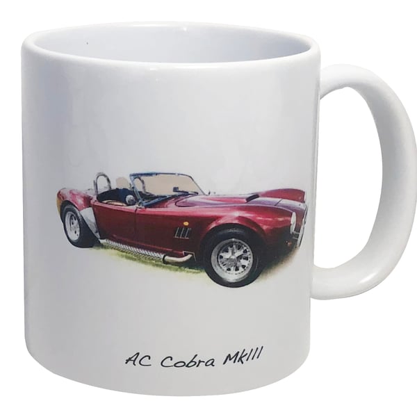 AC Cobra Mk111 - 11oz Ceramic Mug - Plain or Stripy Design
