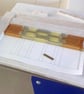 Fused glass strip-cut patterned decorative dish - Image 5
