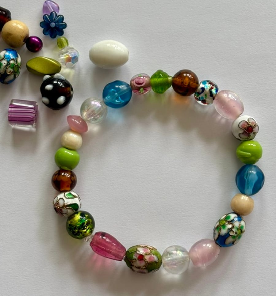 Beautiful Multicolour Beaded Boho Bracelet