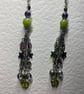 Adalee - Purple and Green Star Earrings  - Image 2