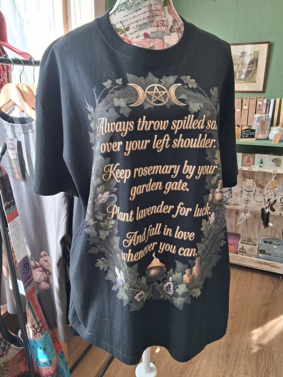 Practical Magic Kitchen Witch Salt & Rosemary T-Shirt - Mystic Herbology Tee