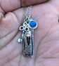 Key Heart Charm Necklace, heart charm necklace, love token, oxidised necklace,   - Image 7