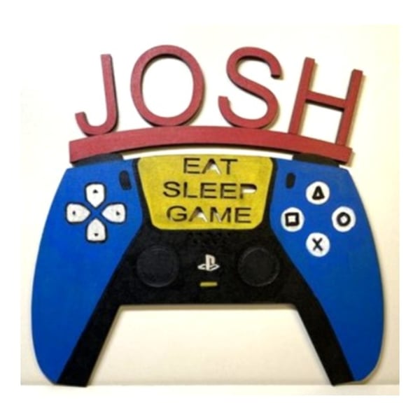 Personalised Controller Plaque wall art kids bedroom