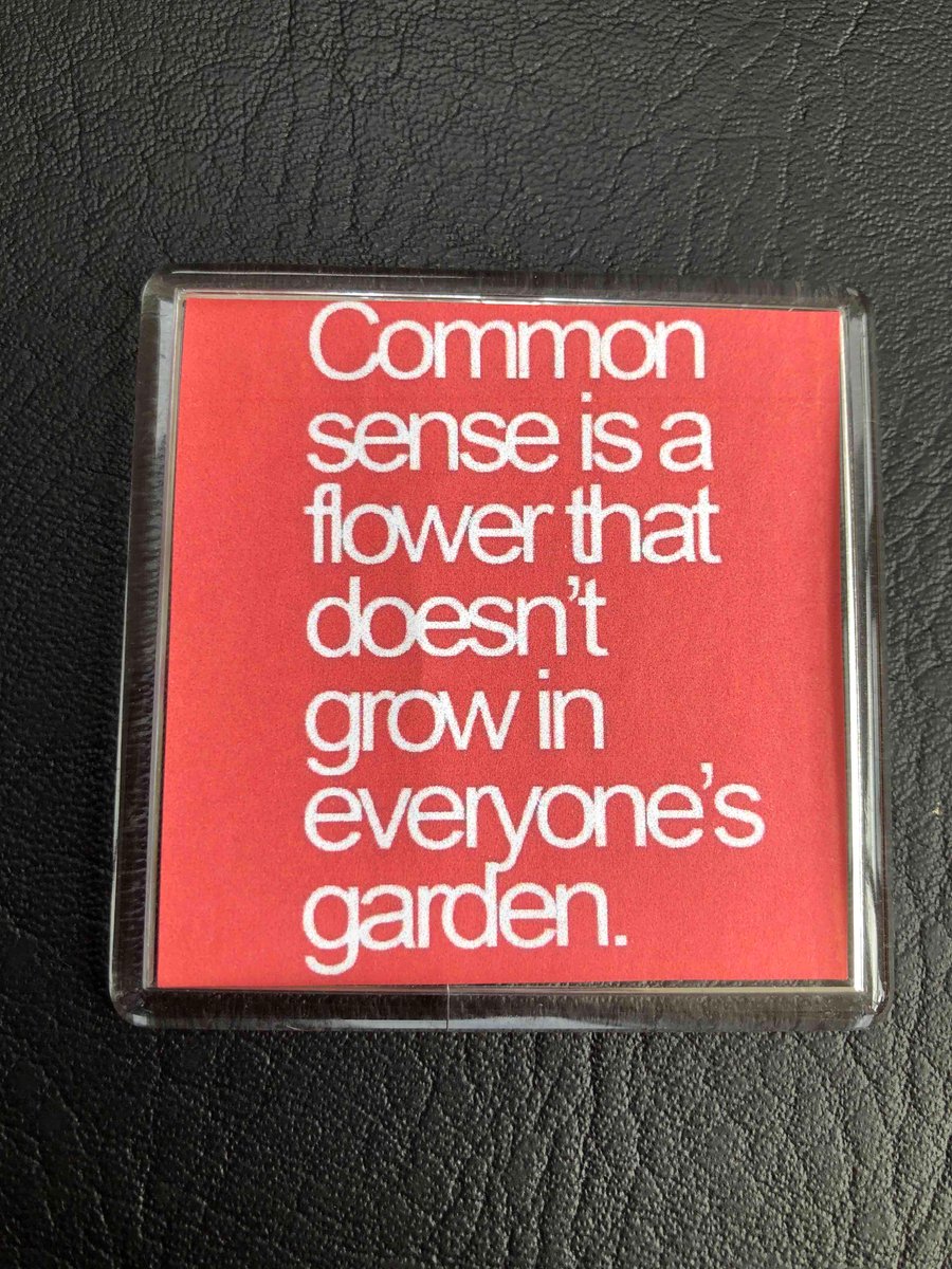 Common Sense - the flower that eludes some gardens decorative fridge magnet