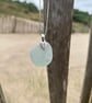 Sea Glass and Silver Necklace (690) - Image 1