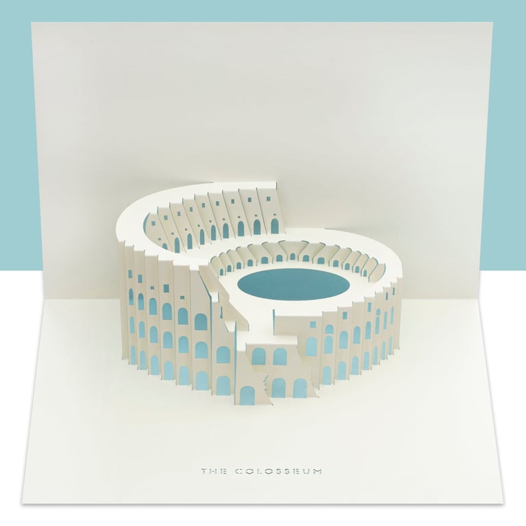 Colosseum of Rome 3D pop-up card